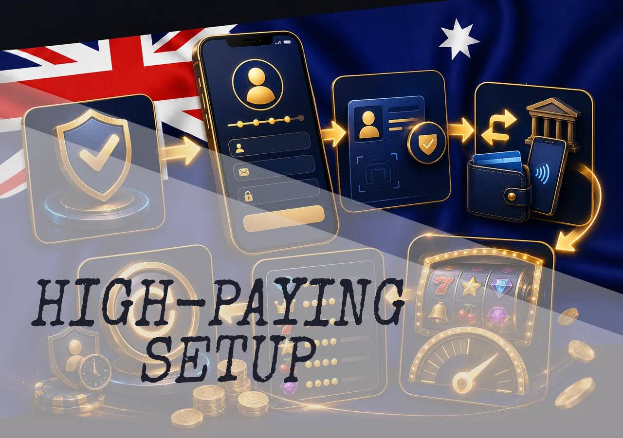 Step-by-step launch of high-paying pokies in Australia, from platform choice to registration, verification, deposit, RTP check, and play